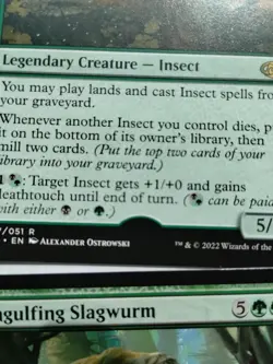 MISPRINT 1x Zask, Skittering Swarmlord, Jumpstart 2022, Magic MTG missing holo - Image 4