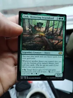 MISPRINT 1x Zask, Skittering Swarmlord, Jumpstart 2022, Magic MTG missing holo - Image 5