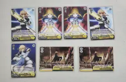Weiss Schwarz Fate Zero Card Lot, 7 Cards Total - Image 1