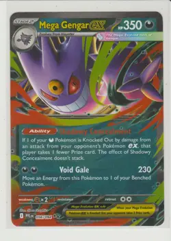 Mega Gengar ex - Double Rare Pokemon Card ASC 125/217 - Image 1