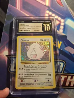 Pokemon Chansey 015/034 Trading Card Game Classic Holo CGC 10 2023 - Image 1
