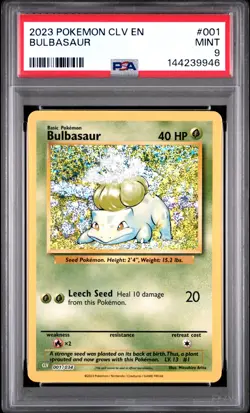 PSA MINT 9 - POKEMON CLV-TRADING CARD GAME CLASSIC BULBASAUR - Image 1