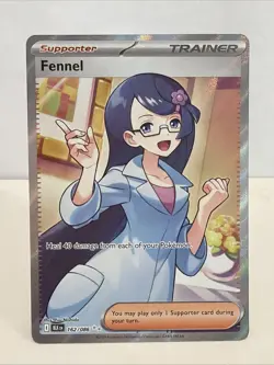 Pokemon Card - Fennel 162/086 Black Bolt Ultra Rare Holo Near Mint - Image 1