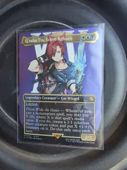 MTG Magic the Gathering FOIL G'raha Tia, Scion Reborn Borderless FIC! - Image 1