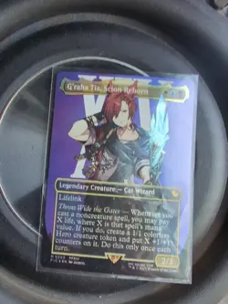 MTG Magic the Gathering FOIL G'raha Tia, Scion Reborn Borderless FIC! - Image 3