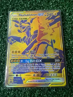 Pokemon TCG Pikachu & Zekrom GX SM248 Holo Promo Card - Image 1