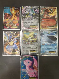 Pokemon TCG EX & Holo Card Lot Charizard, Metagross, Lucario, Jirachi, Wailord - Image 1