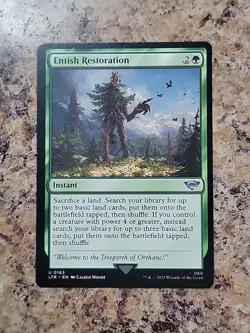 ENTISH RESTORATION x1 mtg NM Lord of The Rings 1 Unc OFF-CENTER - Image 1