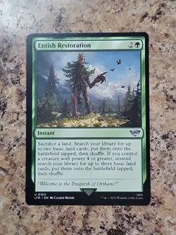 ENTISH RESTORATION x1 mtg NM Lord of The Rings 1 Unc OFF-CENTER - Image 2