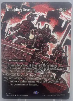 M:tG Doubling Season (Borderless) Teenage Mutant Ninja Turtles Source Material - Image 1