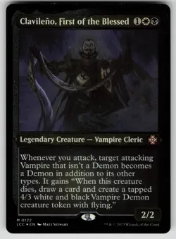 Clavileno, First of the Blessed Thick Stock Foil M Lost Caverns of Ixalan 122 NM - Image 1