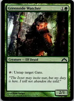 Magic the Gathering Foil Greenside Watcher Gatecrash MTG Free Shipping! - Image 1