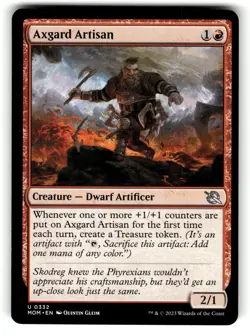Axgard Artisan 332 Uncommon March of the Machine Magic: The Gathering Near Mint - Image 1