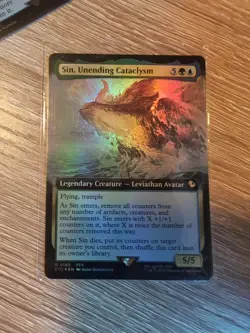 Sin, Unending Cataclysm - Extended Art Foil - NM - Final Fantasy MtG - Image 1