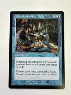 MTG 2000 Rhystic Study Prophecy 45/143 Magic the Gathering - Image 1