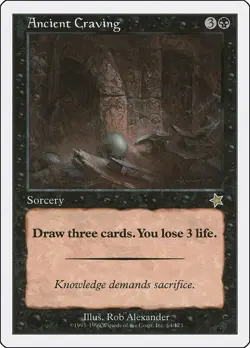 Ancient Craving 64 Rare Starter 1999 Magic: The Gathering Lightly Played - Image 1