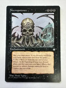 MTG 1995 Necropotence Ice Age Magic the Gathering - Image 1