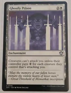 Ghostly Prison Commander: Secrets of Strixhaven Regular - Image 1