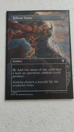 Fellwar Stone (Borderless) Commander Masters Variants (U) Collector #: 0657 Mtg - Image 1
