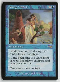 Rising Waters Lightly Played Nemesis Magic: The Gathering - Image 1