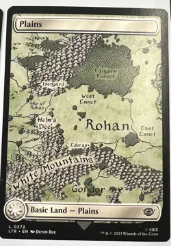 Mix Lands X4 #278 Foil- LTR Lord of the Rings- MTG Magic FULL ART Land NM - Image 5