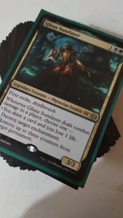 ** Glissa Sunslayer : Tyrranax Rex Commander Deck MTG Rotpriest Golgari Toxic - Image 1