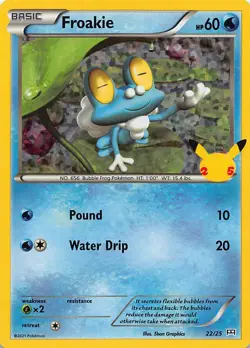 Froakie 022/025 Promo McDonald's 25th Anniversary Promos Pokemon Holo Near Mint - Image 1