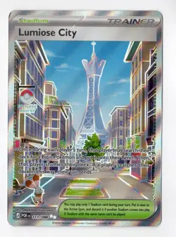 Lumiose City 111/088 Ultra Rare Perfect Order Pokemon Holo Near Mint - Image 1