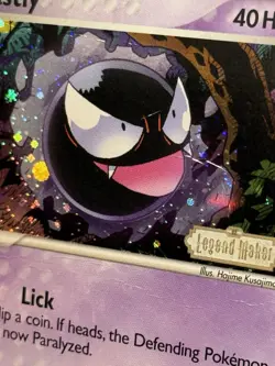 Pokemon Gastly EX Legend Maker 52/92 Reverse Holo STAMPED (HP-DMG) - Image 5