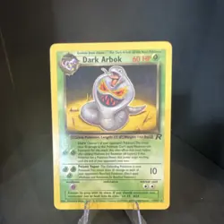 Pokemon Dark Arbok Unlimited Team Rocket 19/82 60 HP Rare Regular - Image 1