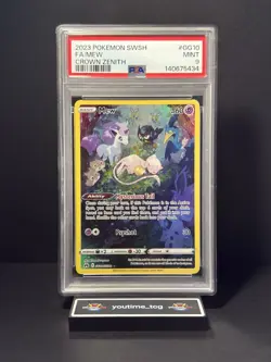 2023 Pokemon Sword and Shield Crown Zenith Full Art / Mew #GG10 PSA 9 - Image 1