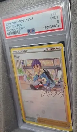 POKEMON CARD HOP REVERSE HOLO 133 CROWN ZENITH #133 GRADED PSA 9 MINT - Image 2