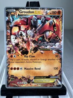 Pokemon TCG Groudon EX 85/160 2015 World Championship Decks LP - Image 1