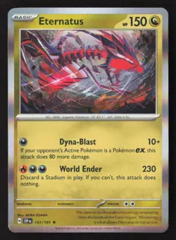 Eternatus Rare Holo SSP 141/191 NM Pokemon TCG - Image 1