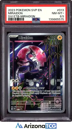 Pokemon 2023 Miraidon 013 Promo Scarlet & Violet ETB-Miraidon PSA 8.5 - Image 1