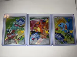 Pokemon First Partner Illustration Collection Series 1 Kanto Gen 1 Starters - Image 1