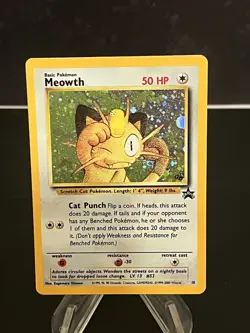 SWIRL 🌀 | Meowth Black Star Promo #10 | Holo RARE | Pokemon TCG - Image 1