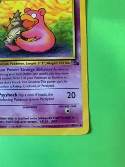Slowbro 43/62 | Fossil Regular | Pokemon TCG Uncommon with crease - Image 4