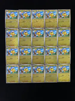 2025 Pokemon TCG S-Chinese Gem Pack Vol.1 Captain Pikachu Holo Lot*20 A PC46 - Image 1