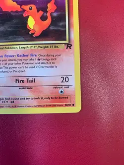 Charmander 50/82 | Team Rocket 1st Edition | Pokemon TCG Common NM/ LP - Image 4