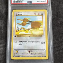 Pokemon PSA 8 Doduo 1st Edition Shadowless Base Set 48/102 WOTC 1999 - Image 2
