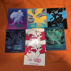 LOT Of 7 ETB Players Guide Book Elite Trainer Books Pokemon TCG Assorted - Image 1