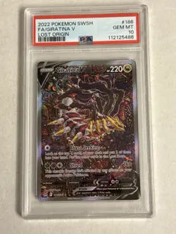 Pokemon Giratina V Lost Origin Full Alt Art #186 PSA 10 Gem Mint - Image 1