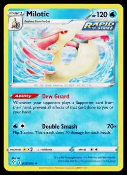 Milotic 038/203 Rare Evolving Skies Pokemon Near Mint - Image 1