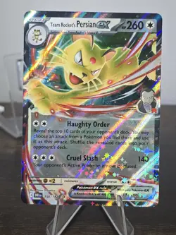 Pokemon TCG-Team Rocket's Persian ex 218-Black Star Promo-Holo - Image 1