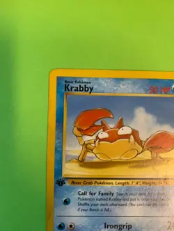 Krabby 51/62 | Fossil 1st Edition | Pokemon TCG Common LP - Image 2