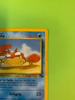 Krabby 51/62 | Fossil 1st Edition | Pokemon TCG Common LP - Image 3
