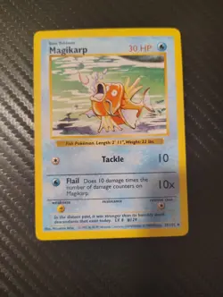 Pokemon Base Set Shadowless Magikarp 35/102 LP WOTC 1999 Vintage - Image 1