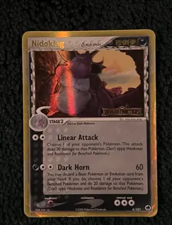 Pokemon TCG Nidoking Dragon Frontiers Delta Species 6/101 Holo Stamped - Image 1