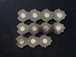 2024 Pokemon Hexagonal Magnetic Emamel Pin Jolteon Voltorb Zapdos Lot*11 MA52 - Image 2